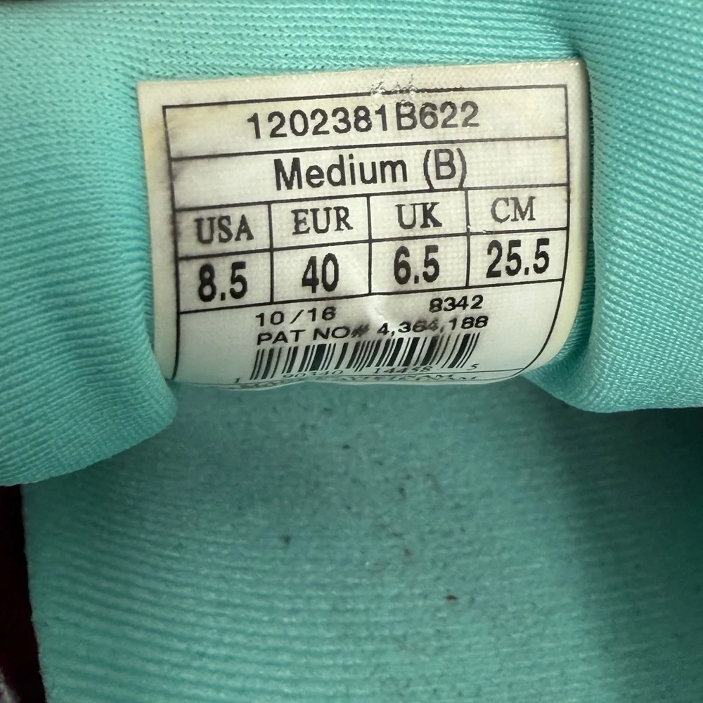 Brooks Ravenna 8 Running Shoes Women’s 8.5 Pink Teal Athletic Sneakers